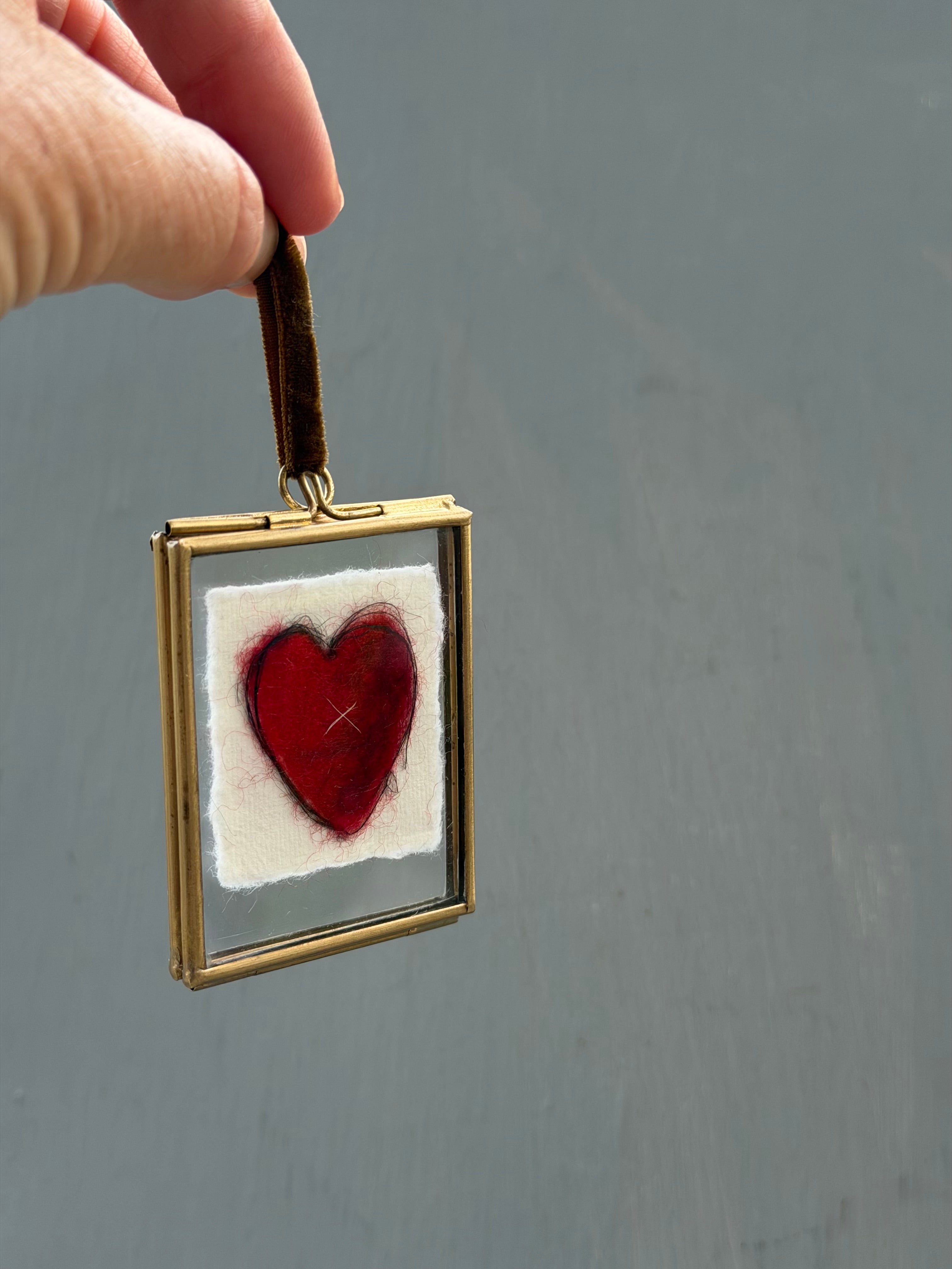 Handmade Keepsake Heart…….a little kiss from your pet!♥️