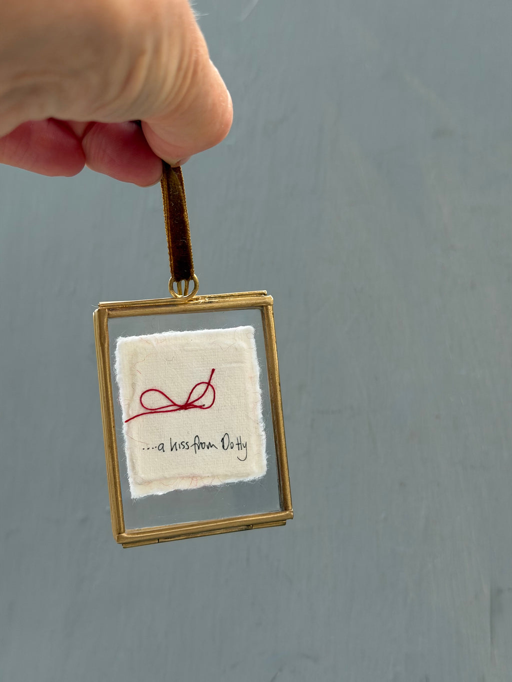 Handmade Keepsake Heart…….a little kiss from your pet!♥️