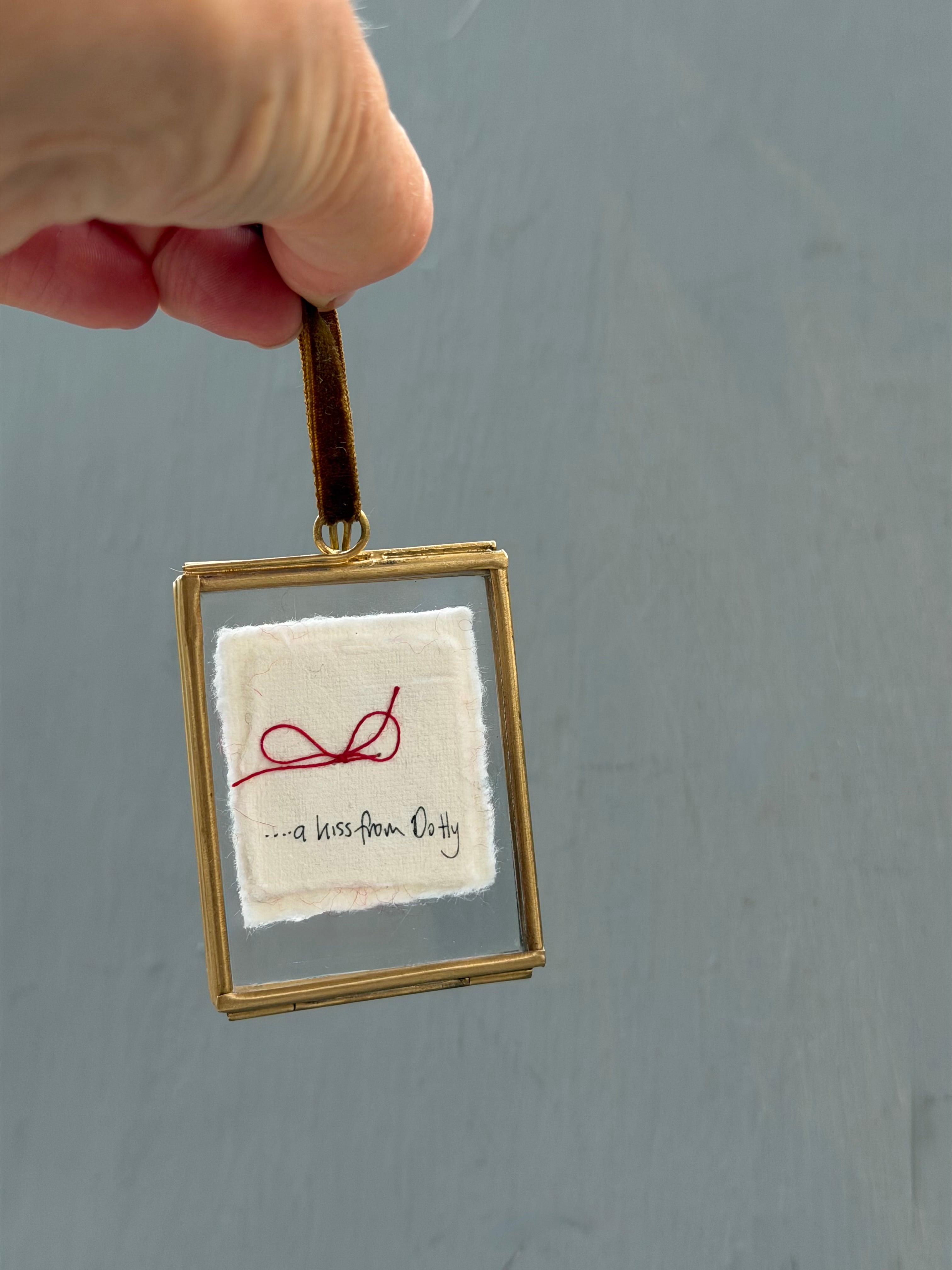 Handmade Keepsake Heart…….a little kiss from your pet!♥️