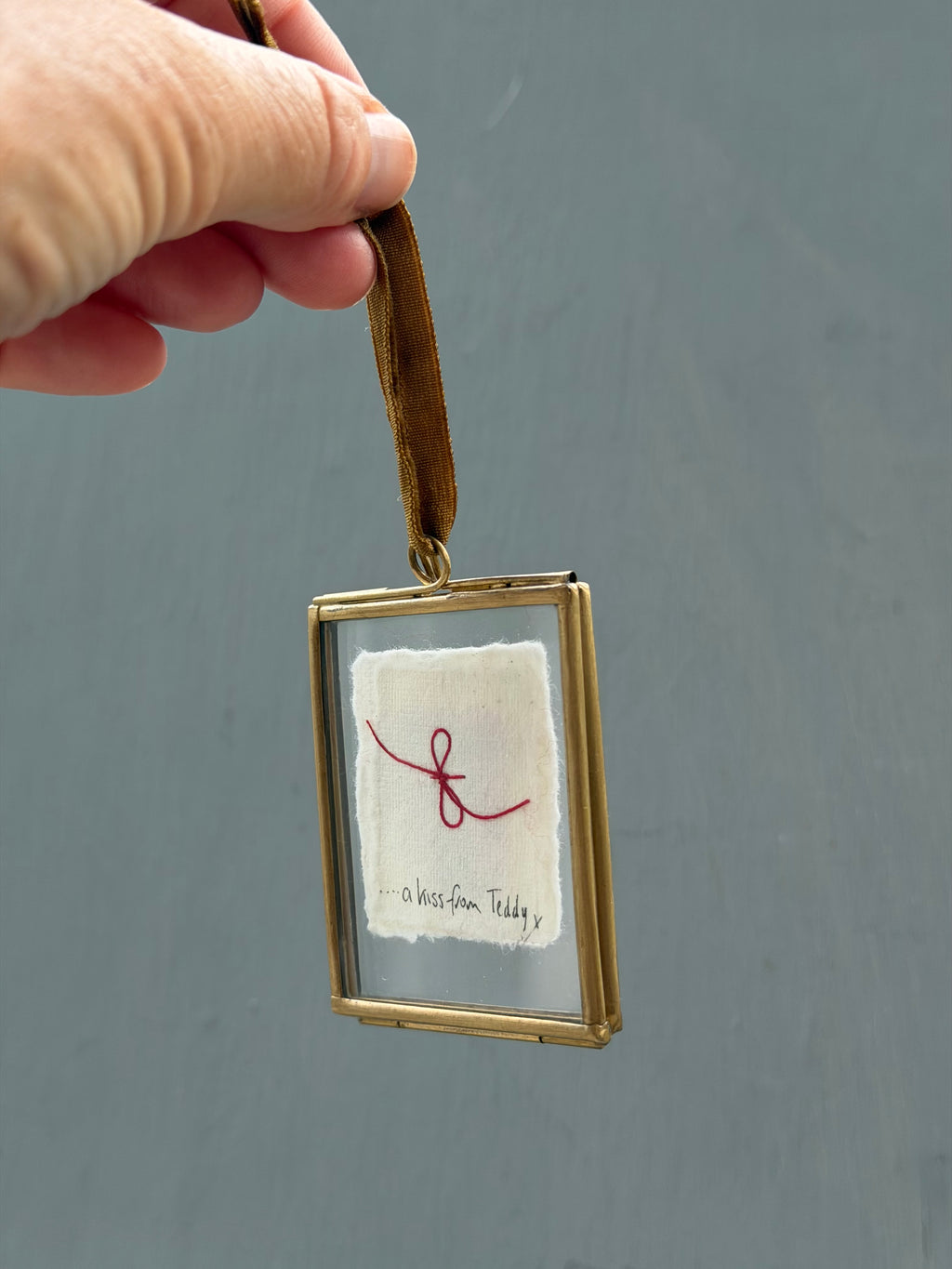 Handmade Keepsake Heart…….a little kiss from your pet!♥️