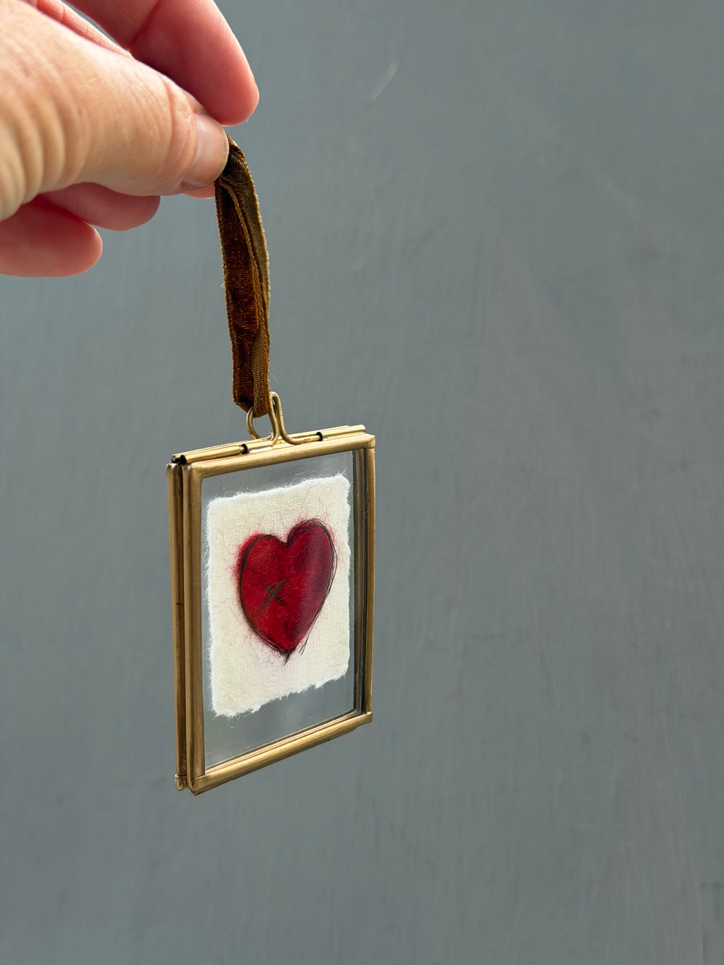 Handmade Keepsake Heart…….a little kiss from your pet!♥️