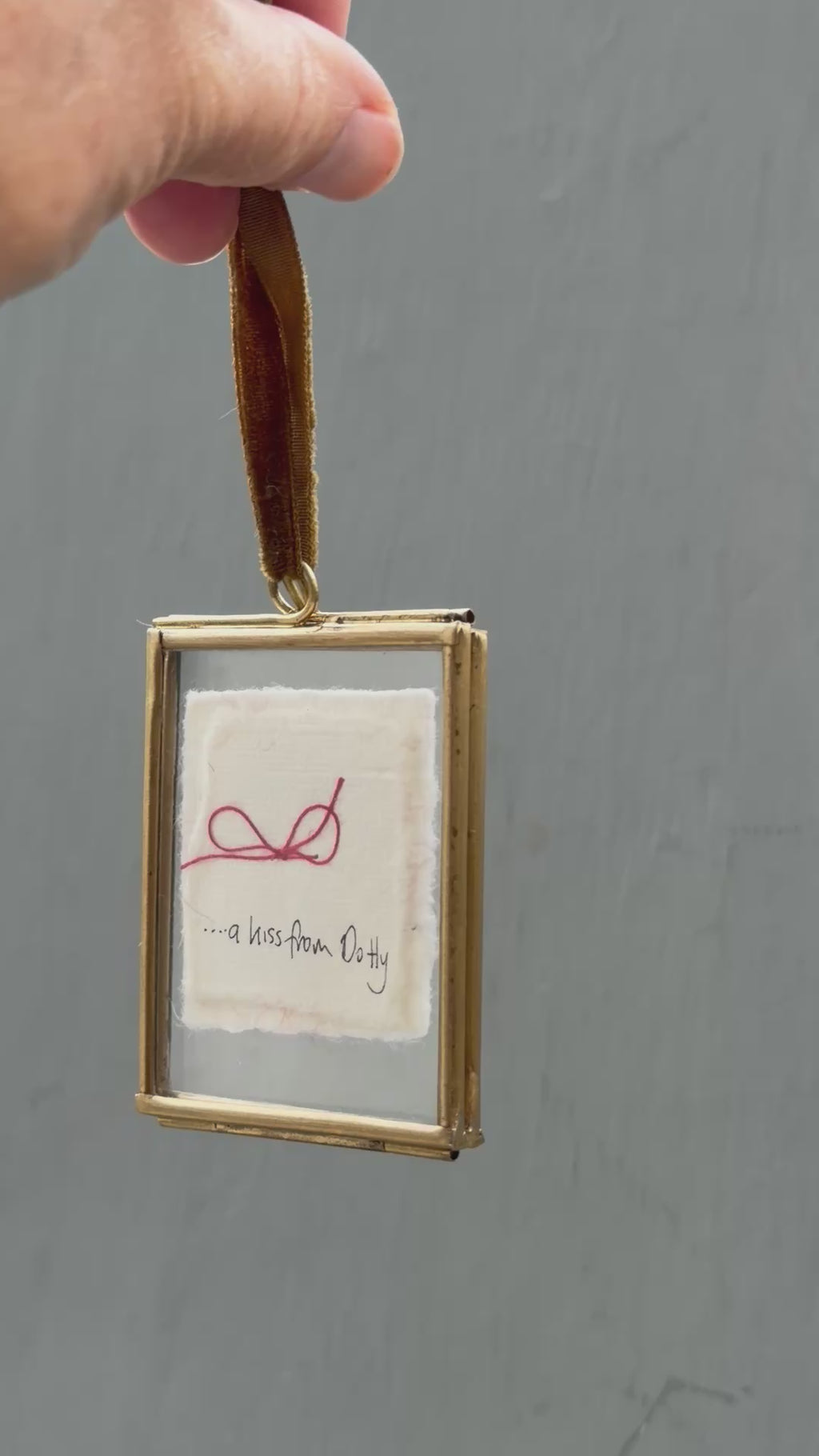 Handmade Keepsake Heart…….a little kiss from your pet!♥️
