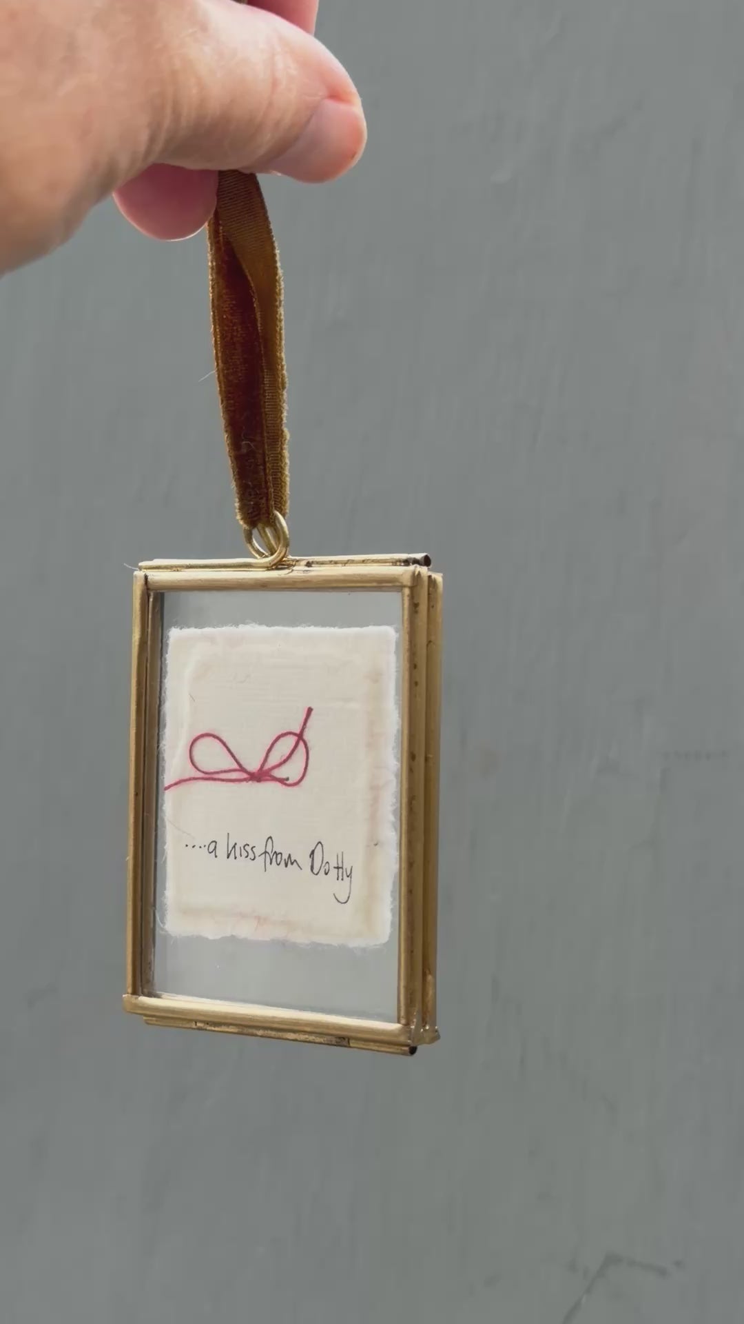 Handmade Keepsake Heart…….a little kiss from your pet!♥️